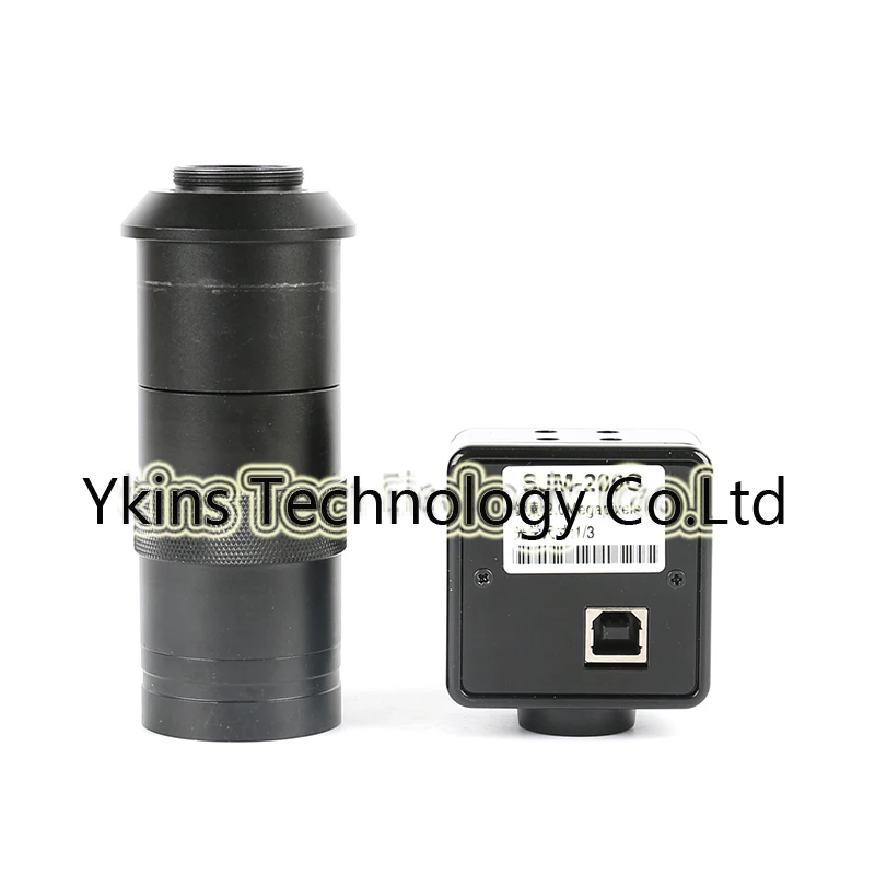 

HD 2MP CMOS USB Industrial Camera Electronic Digital Eyepiece Microscope + 100X C-MOUNT Lens Free Driving Measurement Software