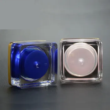 

10ps High Quality, Empty, colorful, 5 Gram PMMA Pot Jars, Acrylic Cosmetic Containers, With Lids printable custom logo