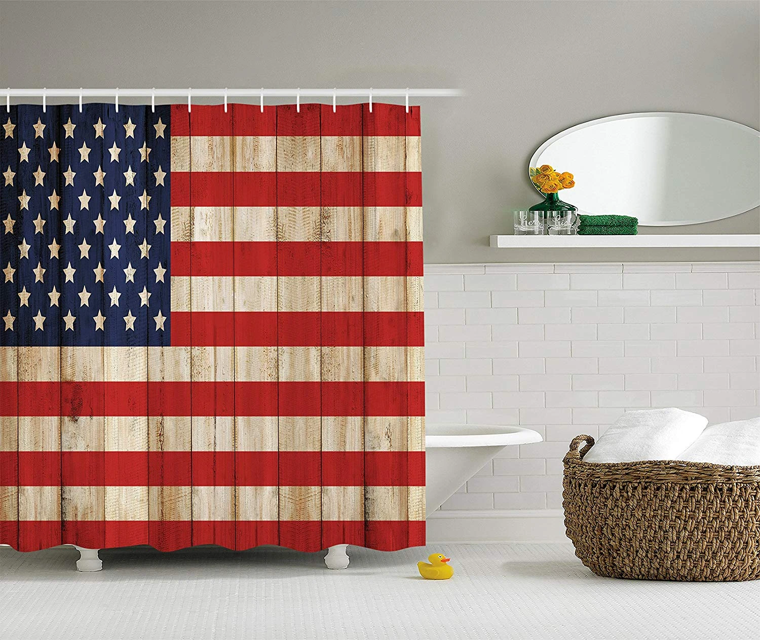 American Flag Shower Curtain Independence Day Concept And Damaged American Flag Shower Curtain Independence Day Concept And Damaged