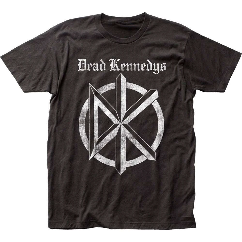 

China Style Fashion Rock Authentic Dead Kennedys Distress Old English vintage Logo Symbol Emblem T-shirt Band Logo Tee Shirt For