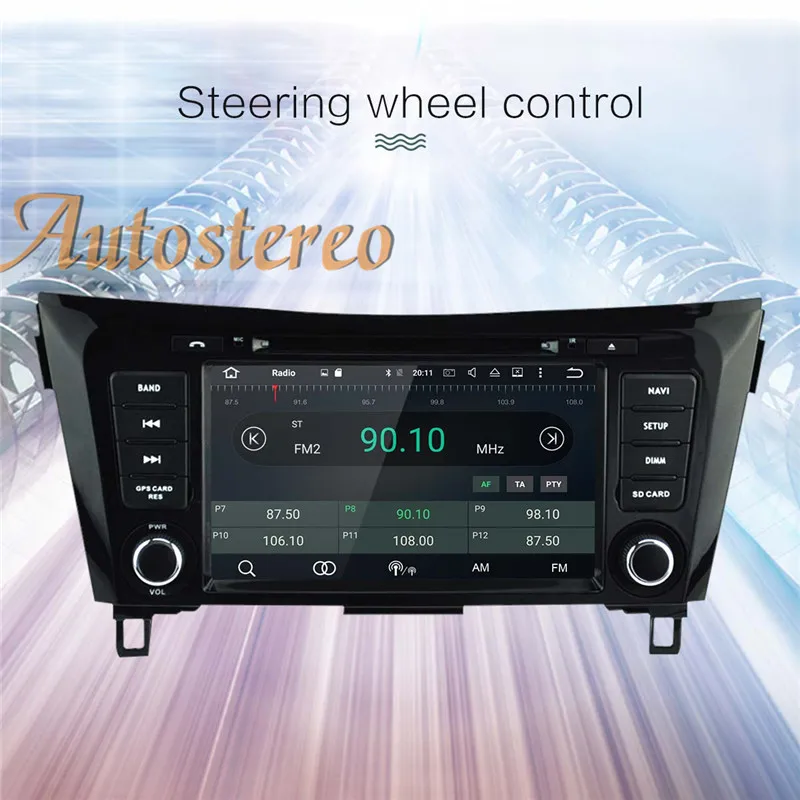Perfect Autostereo Android 9.0 Car DVD Player GPS navigation For Nissan X-TRAIL Qashqai Dualis Rouge 2013+ head unit radio tape recorder 11