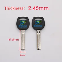 10 шт. x полукруг ключ эмбрион дом ключ замена лезвия Длина 41,5 мм JF030