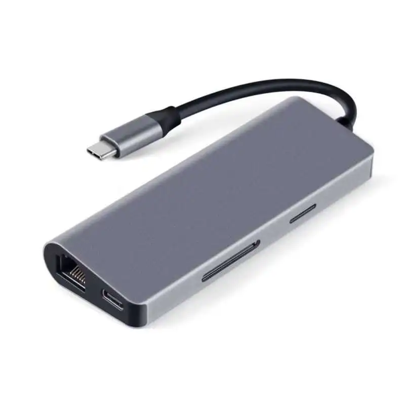 USB C док-станция для ноутбука USB 3,0 HDMI RJ45 Gigabit PD Fealushon для MacBook samsung Galaxy S9/S8/S8+ type C док-станция