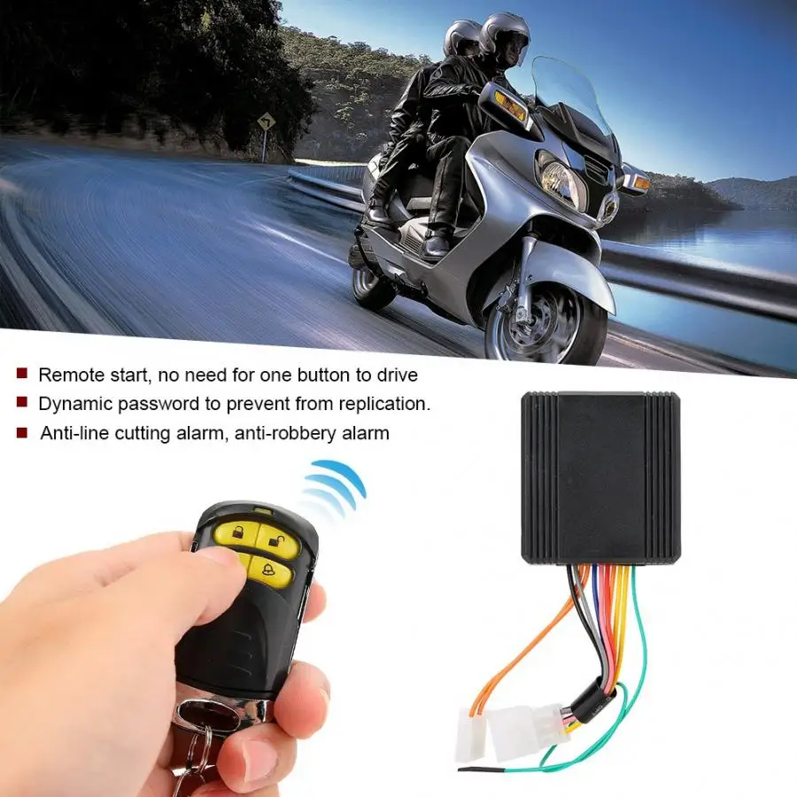 

DC 12V Universal Motorcycle Alarm System Anti-theft Security with Engine Start Remote Control 2019