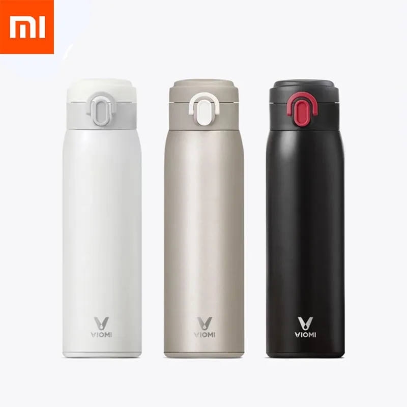 Xiaomi Mijia VIOMI чашки нержавеющая сталь вакуум 24 часа колбы лабораторные воды портативный «Умная» бутылка термос 460 мл для семья