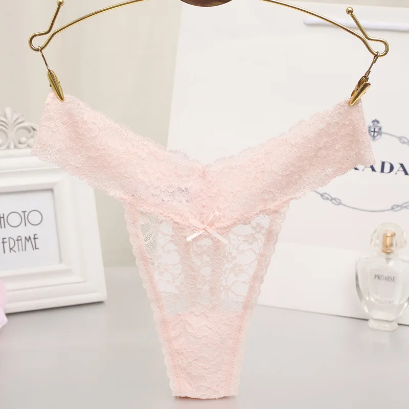 S-XXL Big Size Sexy Cozy Lace Briefs Short G Thongs G-String Lingerie Panties Underwear Women  (16)