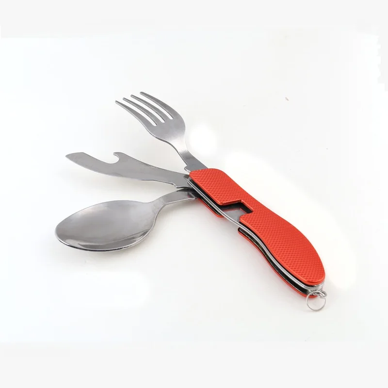 New handsome outdoor camping multi purpose cutlery tool pocket portable