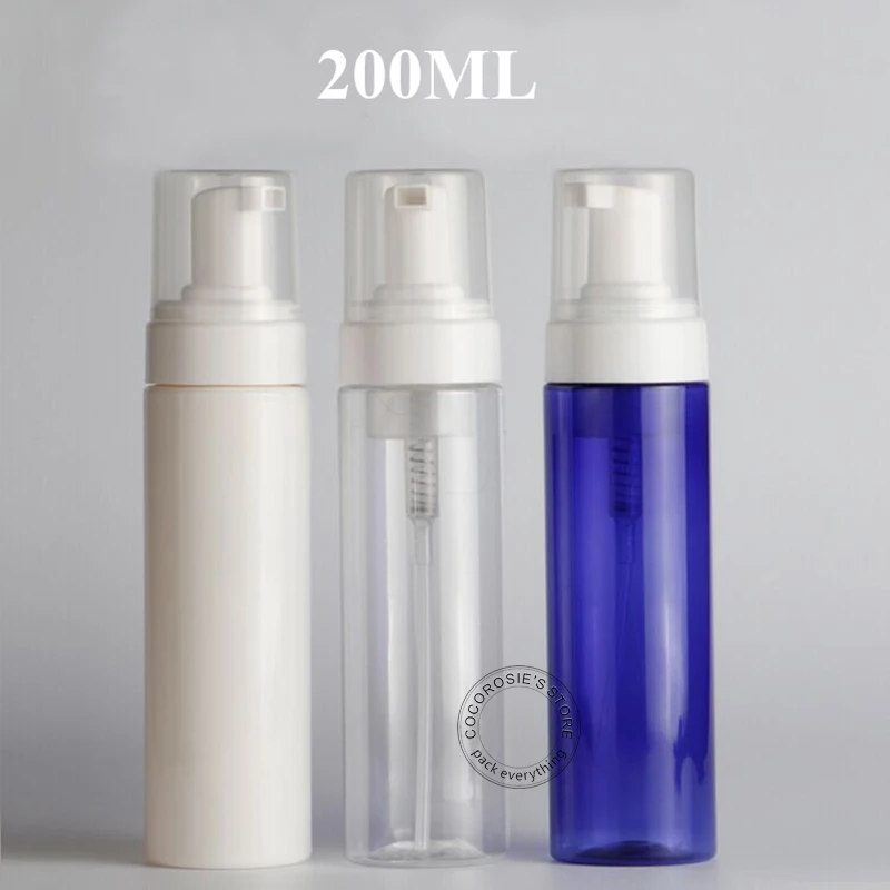 (10 pieces/lot)200ml Empty Facial cleanser Bottles Plastic Foaming bottle Dispenser Bottles Foam