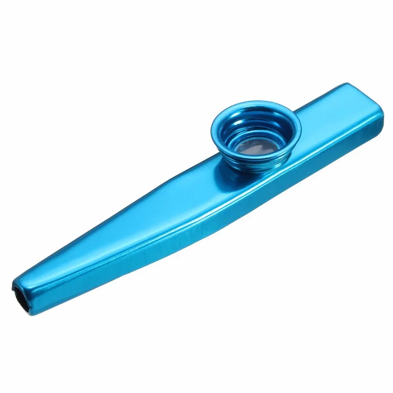 Diseño Simple ligero Kazoo aleación de aluminio Metal para guitarra instrumento de amantes de la música instrumento 4 colores opcional