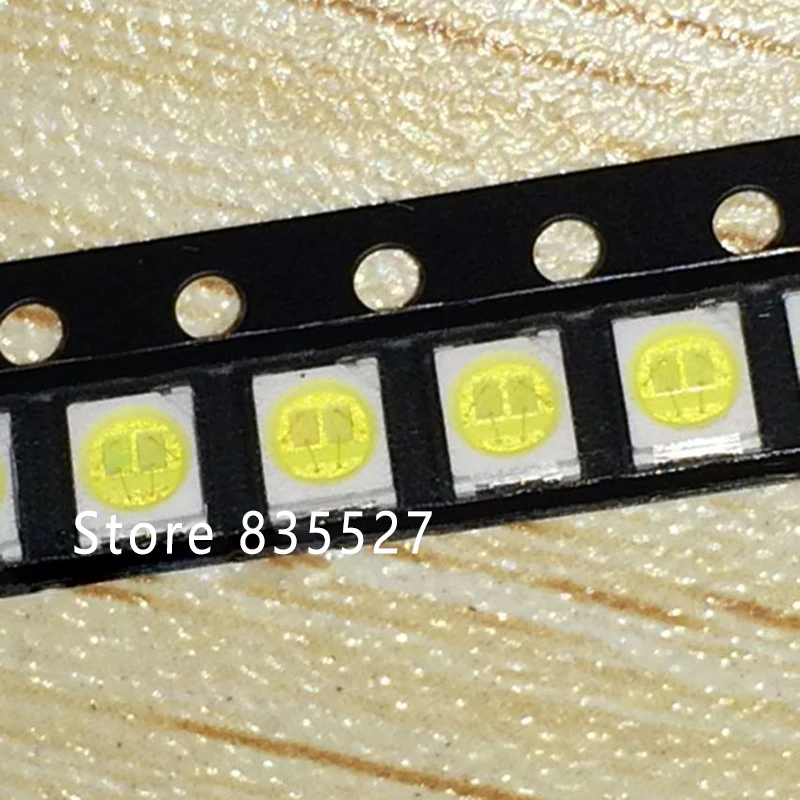 100 шт./лот светодиодный SMD 2835 холодный белый 1 Вт лампы бусины 350MA 115-120LM специальный экран светильник-излучающий диод