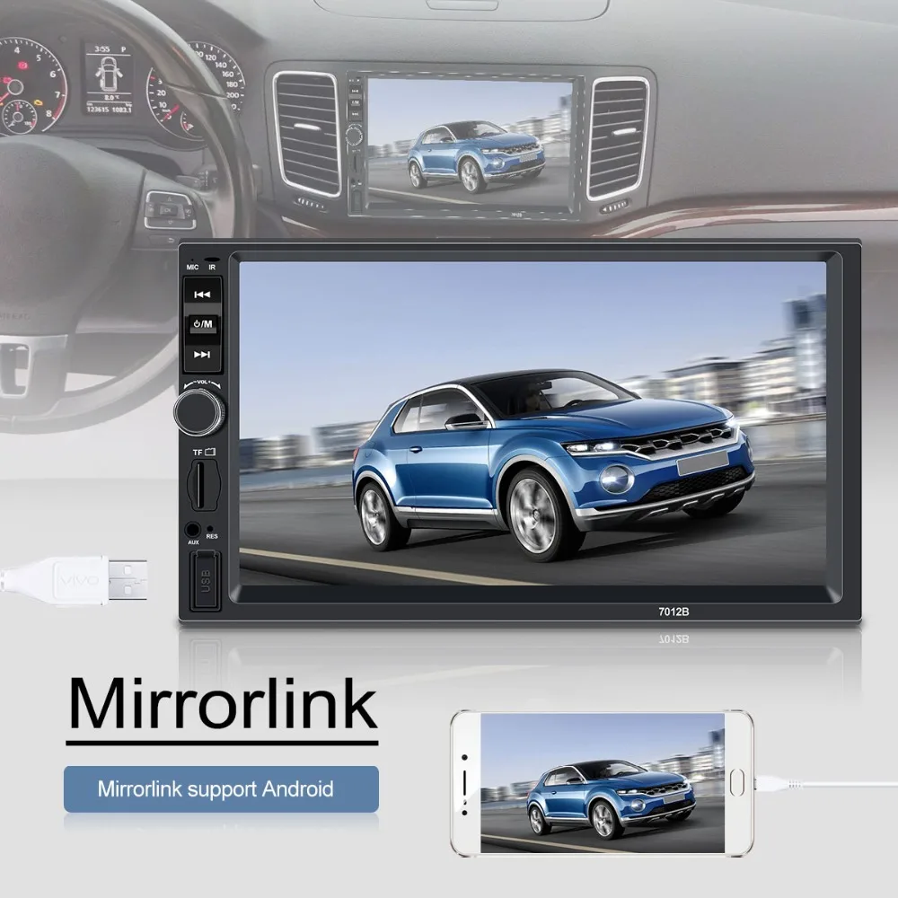 Авторадио 2 din автомагнитола coche рекордер Bluetooth 2din 12 В плеер 7 &quotHD сенсорный экран