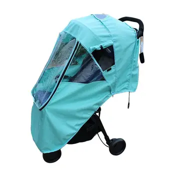 

Baby stroller rain cover Child baby umbrella car accessories windproof rain cover universal Rain cloth raincoat winter warm