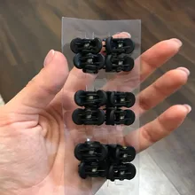 12 шт. черные заколки для волос клиппер зажим для женщин дамы пластик 6 когти шпильки заколки для волос Инструменты для укладки