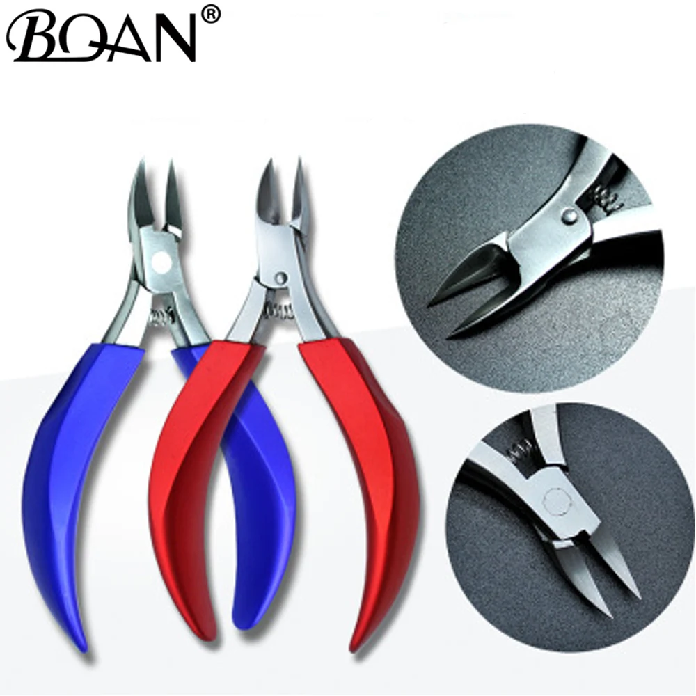 

Double Spring Soft Rubber Handle Fingernail & Toenail Cuticle Nipper Trimming Cutter Scissor Plier Nail Clipper Cutter