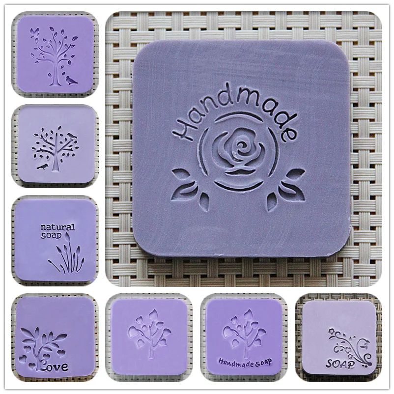 

resin plants soap stamps flower patterns customization acceptable