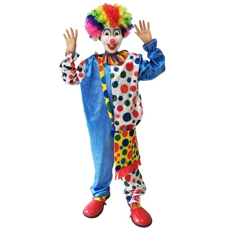 Горячая Хэллоуин взрослых убийца клоун Одежда праздник разнообразие смешной костюм клоуна джокер костюм косплей Вечерние наряды Рождество