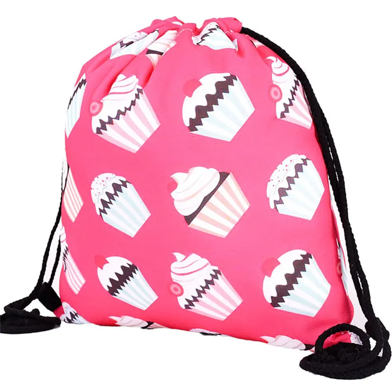 

2017 Hot Sale Unisex Letter Print Backpacks 3D Emoji Printing Bags Drawstring Backpack Men Women Rucksacks Mochila A7