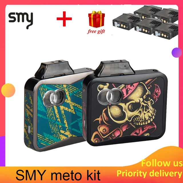 SMY METO Vape Kit 650 мАч встроенный аккумулятор и 1,5 мл картридж Vape Pod vs novo kit/justfog minifit/nord kit pod vape e-cig vapor
