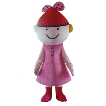 

new red hat girl mascot costume outfit carnival costume fancy dress costumes mascot free shipping