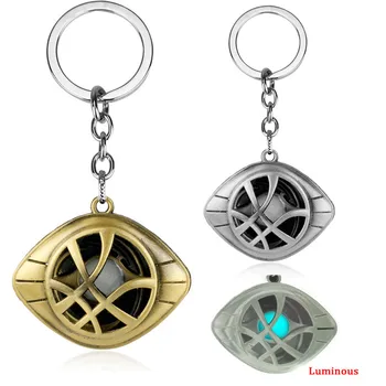 

Doctor Strange Eye Of Agamotto Keychain Women Men Backpack Car Key Ring Luminous Cosplay Trinket key chain