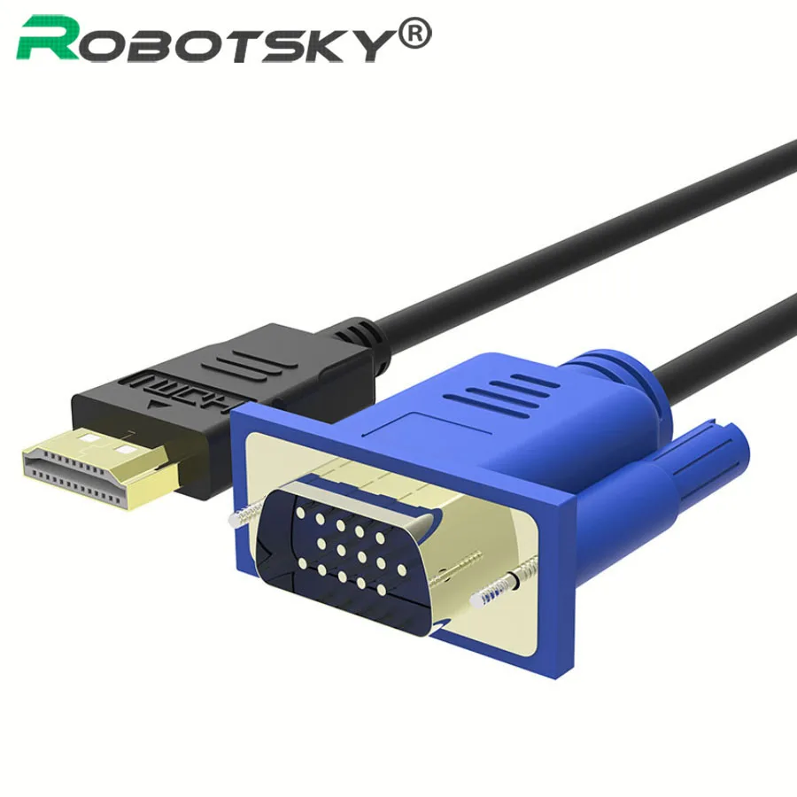 Кабель HDMI VGA 1 8 м 6 футов 3 10 5 16 кабель для передачи данных HDTV проектора|Кабели HDMI| |