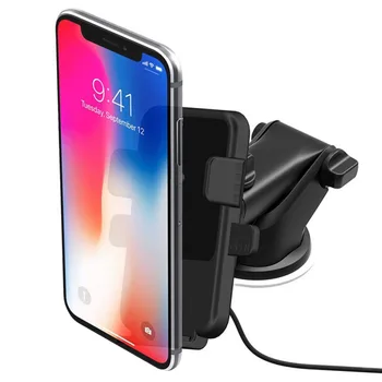 

Creative QI Wireless Fast Charging 10W Vehicle Charging Car Navigation Bracket With Indicator Lamp