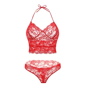 

Lace Bra Set Unlined Bralette Bikini See Through Sexy Triangle Bra Muply Wireless Brassiere Suit Fashion Intimate Underwear Set