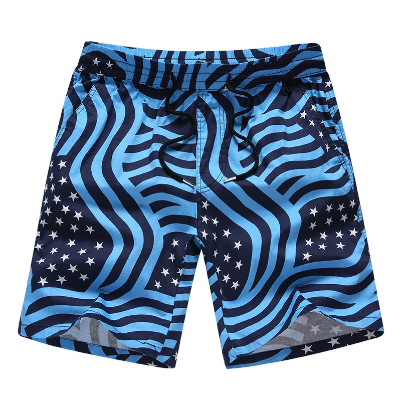Летний Лидер продаж дизайнер печатных мужские Шорты повседневные пляжные шорты синий быстросохнущая пляжные шорты мужские ABZ353