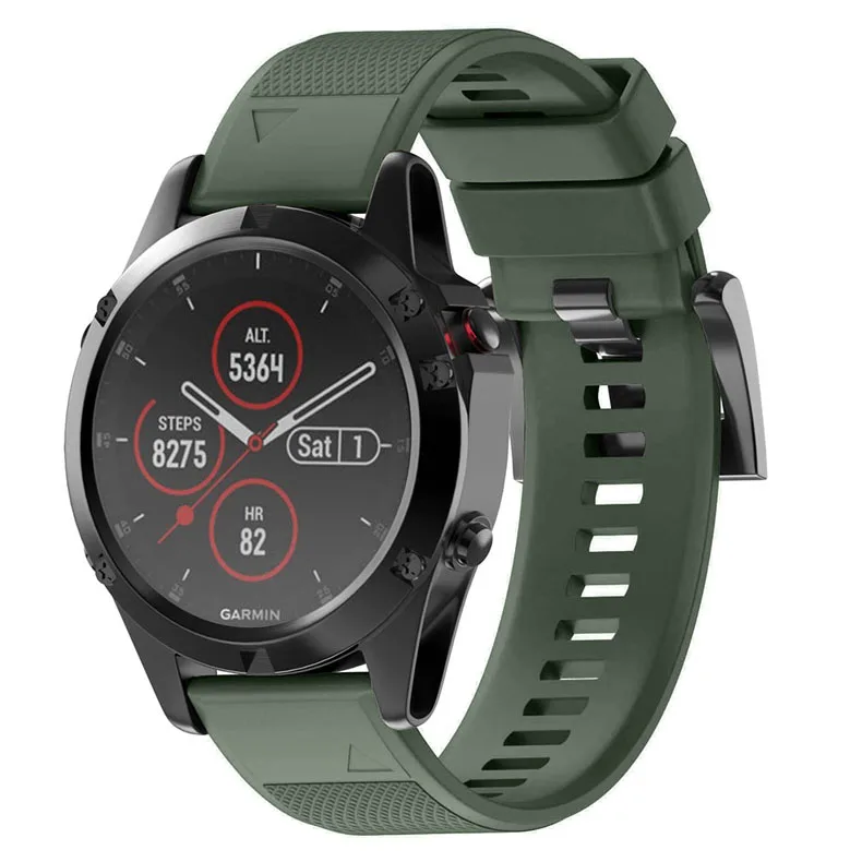 26, 22, 20 мм, ремешок для смарт-часов наручных gps-часов Garmin Fenix 5x, 5, 5S плюс 3 3HR D2 S60 часы, быстросъемный силиконовый легко регулируемый ремешок для наручных часов