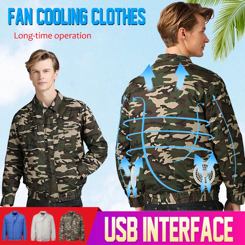 2019 Air Conditioning Jacket USB Cooling Conditioned Fan Jackets For High Temperature Outdoor