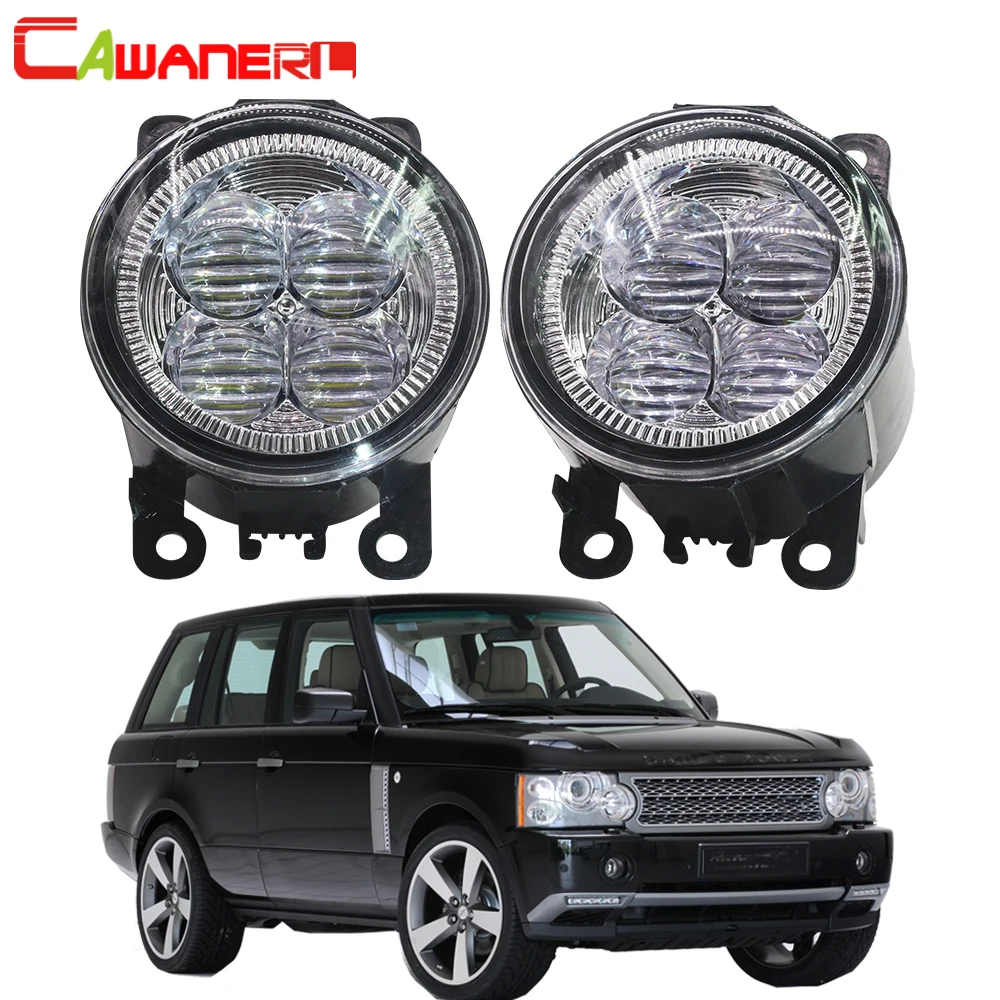 Cawanerl для Land Rover Range Rover III внедорожник(лм) 2009-2012 Автомобильный светодиодный лампы передние противотуманные фары светильник Ангел глаз DRL Дневной светильник 12V