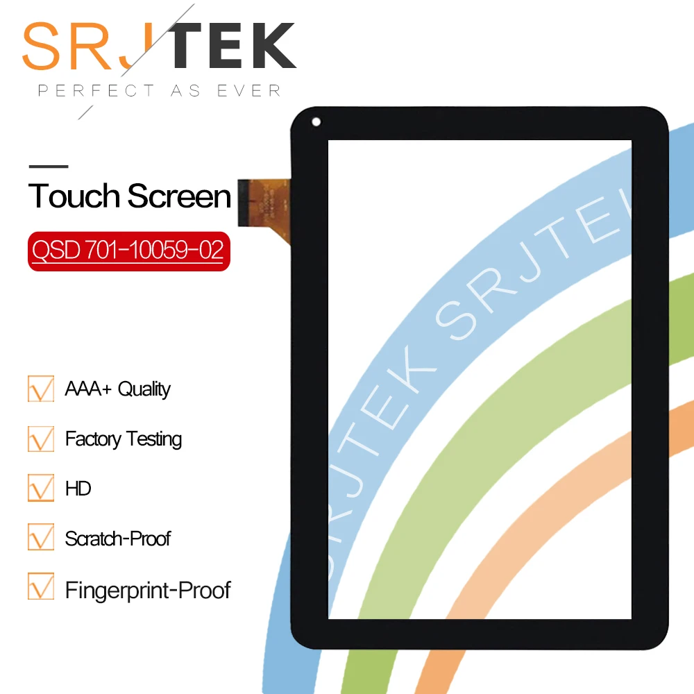 

SRJTEK 10.1" Touch For QSD 701-10059-02 Tablet PC Touch Screen Panel Digitizer Sensor Replacement Parts For QSD 701-10059-02