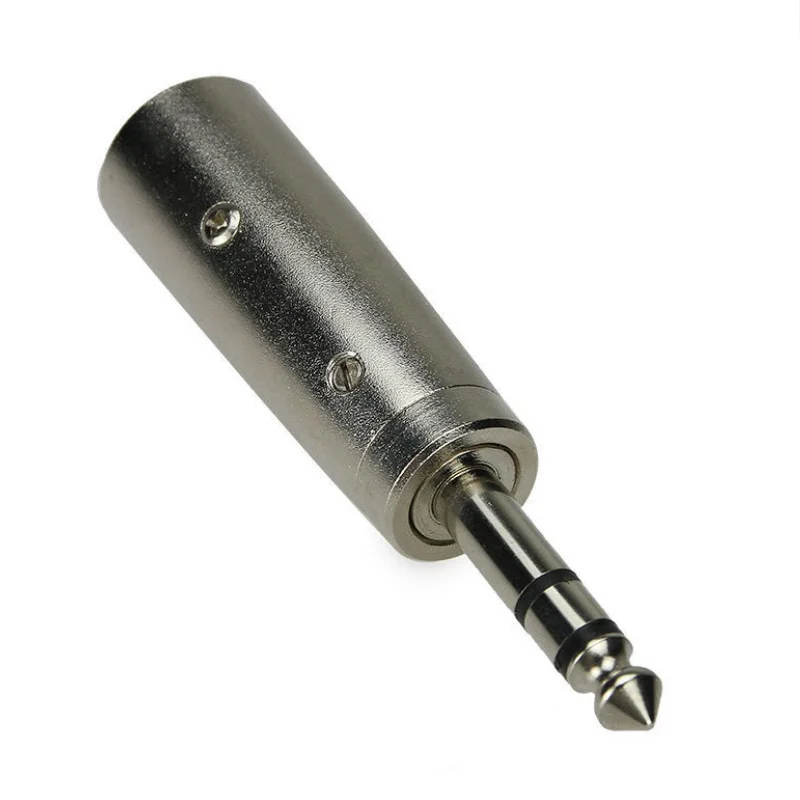 20 шт./лот серебристый цвет 3Pin XLR штекер стерео 6 35 мм Mic разъем аудио конвертер