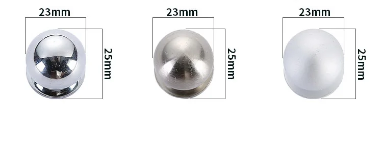 2 шт./лот маленький круглый Сферический алюминиевый одностворчатый ящик ручка платяного шкафа Современная Минималистичная ручка
