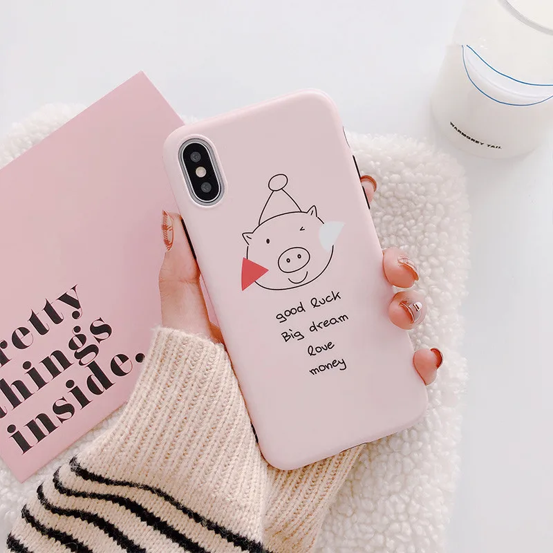 Korean graffiti illustration Phone Case For iPhone XR 6 7 8 Puls 6S X XS Max Cases TPU Soft Back Cover Coque | Мобильные телефоны и