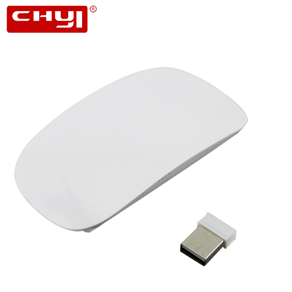 

CHYI Wireless ARC Mouse Ergonomic 1200 DPI Adjustable Ultra thin Multi-Touch Magic Mice with Wrist Rest Mousepad Kit For Laptop
