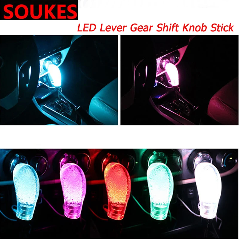 

Car Styling Manual LED Lever Gear Shift Knob Stick For Cadillac CTS SRX ATS Lexus RX NX GS CT200H GS300 RX350 RX300 Saab 9-3 9-5