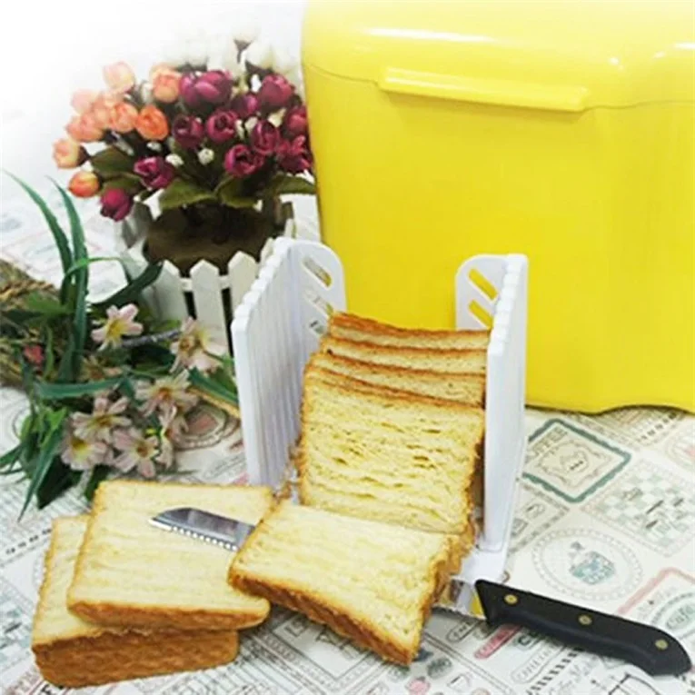 

Bread Loaf Toast Sandwich Slicer Cutter Mold Maker Kitchen Guide Slicing Tools