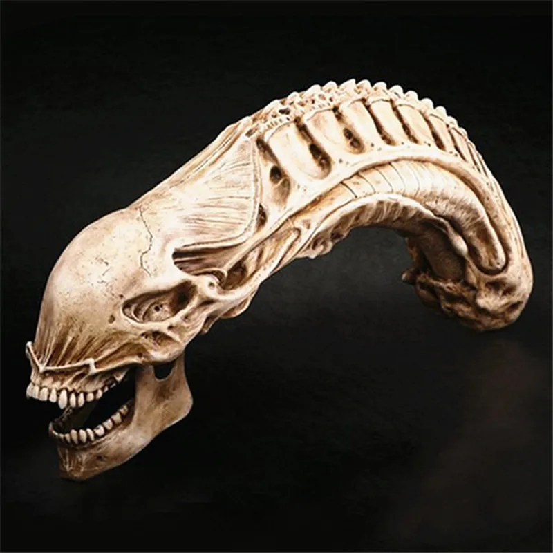 Depredador Vs Alien Modelo De Resina Cráneo Fósil AVP Figura Estatua De Juguete De Colección 
