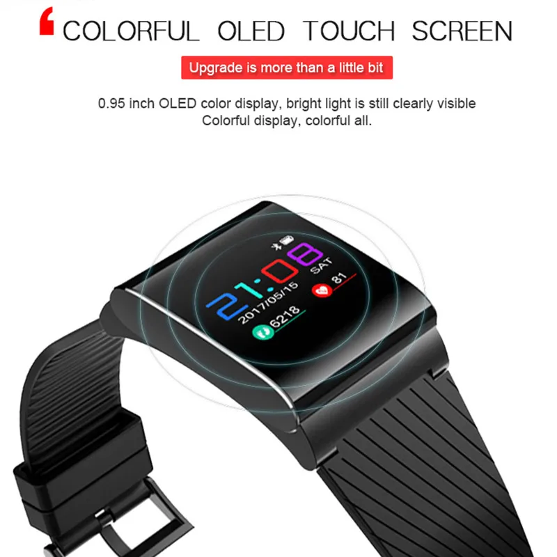 

X9 Pro 105Mah Colorful Screen Sport Smart Band Fitnees Bracelet Tracker Blood Pressure Heart Rate Monitor Smartband Wristband