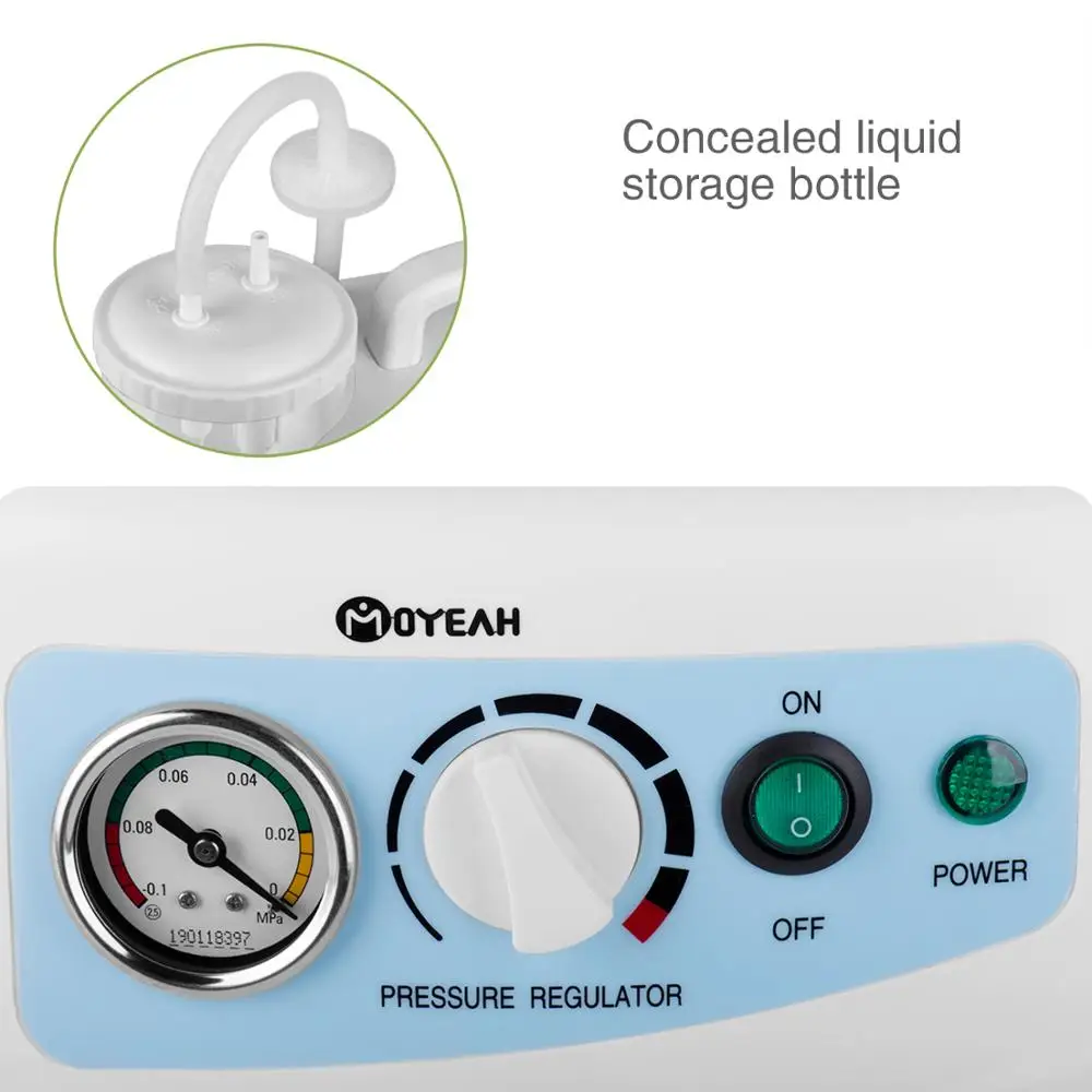 MOYEAH Portable Sputum Suction Secretion Machine For Mucus Home Health Care Aspirator Lightweight