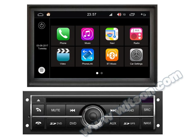 Top 7" Android 8.0 OS Car DVD Multimedia GPS Radio for Mitsubishi L200 2010 2011 2012 (High Level) with Optional Car Play Function 1