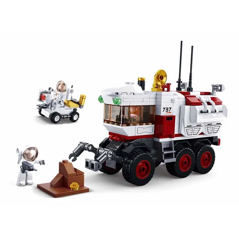 

354pcs City Series Cosmic Science and Technology Mars Rover Building Blocks Enlighten Toys for Children Gift compatible legoings