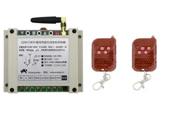 

drop ship 30A AC220V 250V 380V 2CH RF Wireless Remote Control Switch System 2* transmitter +1 receiver for motor door pump