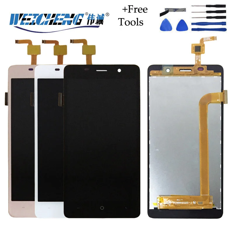 

For BQ S 5022 LCD BQS 5022 LCD Display+Touch Screen Full Assembly Black/White/Gold phone lcd for BQ-5022 lcd+free tools