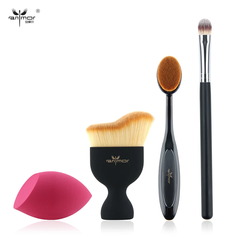 New Design Foundation Brush Kit 4 pcs Makeup Brushes Cosmetic Cream