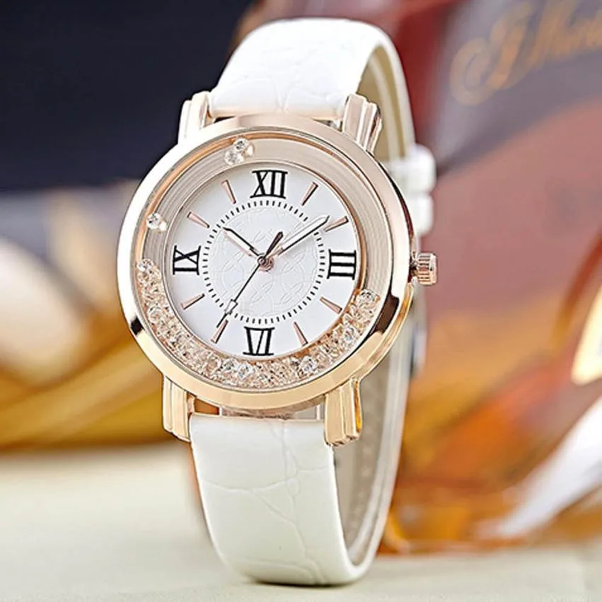 

Dropship&Wholesale Roman Numbers Watches Women Fashion Watch 2019 Good Stone Pattern Leather Quartz Wristwatch Relogio #BL1
