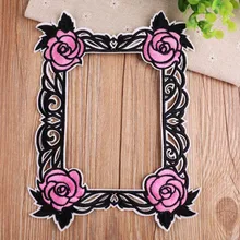 Пользовательские водорастворимые тканевые наклейки вышитые тканевые наклейки cchapter гирлянда фоторамка патч-наклейки