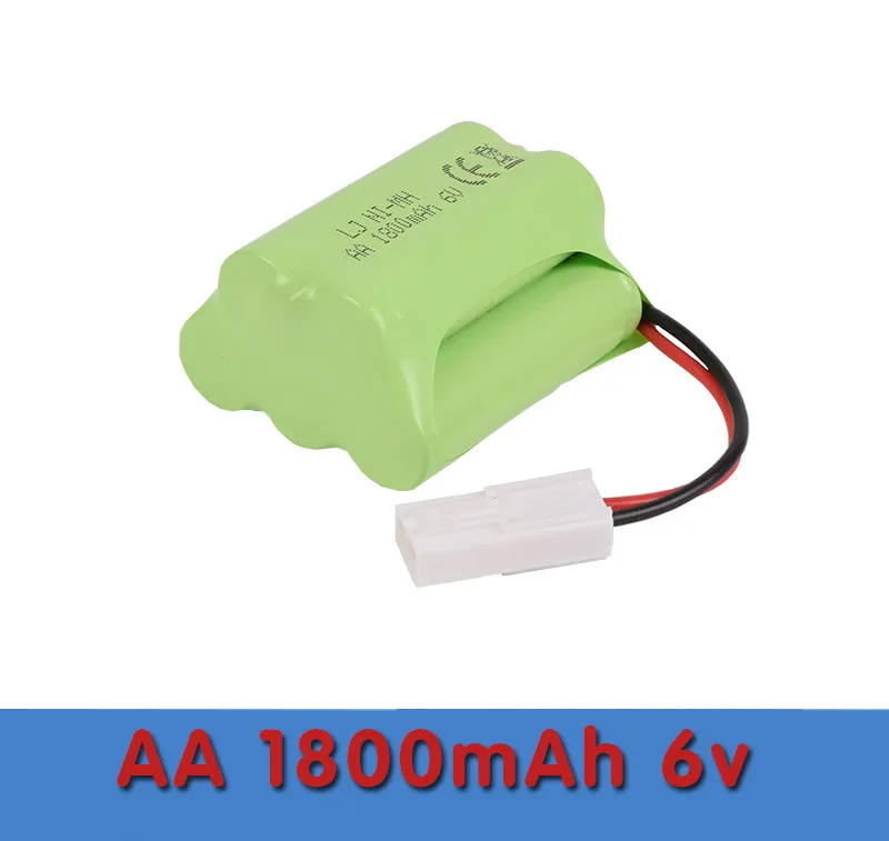 Saleaman 1X 6V AA 1800mah Ni-MH Battery Pack Rechargeable batteries fast shipping For RC parts | Игрушки и хобби