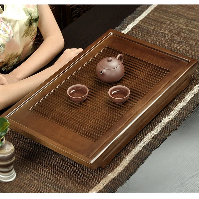 2017 High Quality Classical Style Tea Tray Komu Wood Tea Tray Exquisite